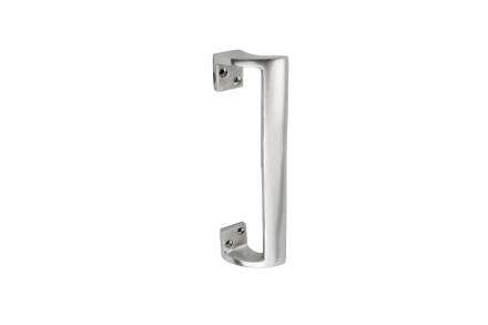Frisco Eclipse Oval Grip Cranked Pull Handle 229mm Satin Anodised Aluminium