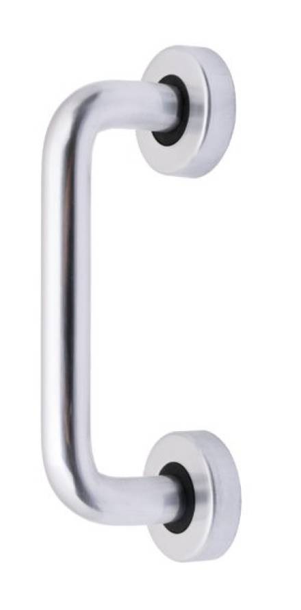 Frisco Aluminium Concealed Fix D-Shape Pull Handle Satin Anodised Aluminium 229mm x 19mm