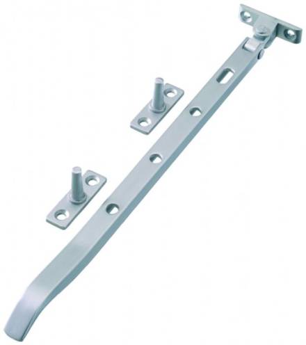 Frisco Eclipse 254mm Satin Anodised Aluminium Casement Stay with Fixings