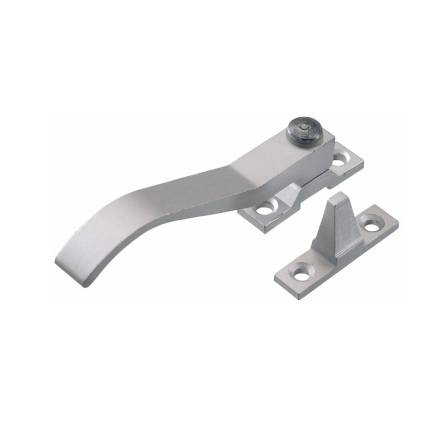 Eclipse Wedge Pattern Aluminium Casement Fastener - Satin Anodised Aluminium
