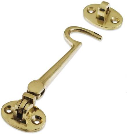 Frisco 100mm Polished Brass Cabin Hook