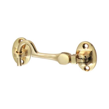Frisco 100mm Polished Brass Cabin Hook