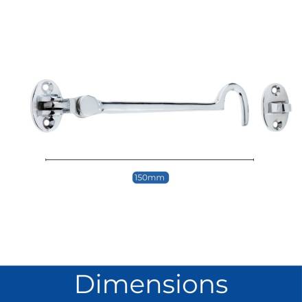 Frisco 150mm Chrome Plated Cabin Hook