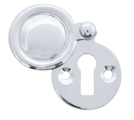 Frisco Eclipse Victorian Pattern Covered Escutcheon Polished Chrome 32mm