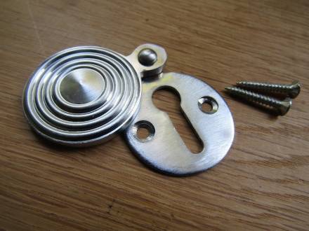 Frisco Satin Chrome Plated Covered Escutcheon