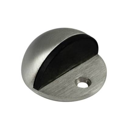 Frisco Eclipse Shielded Oval Floor Door Stop 51mm Satin Chrome Plated