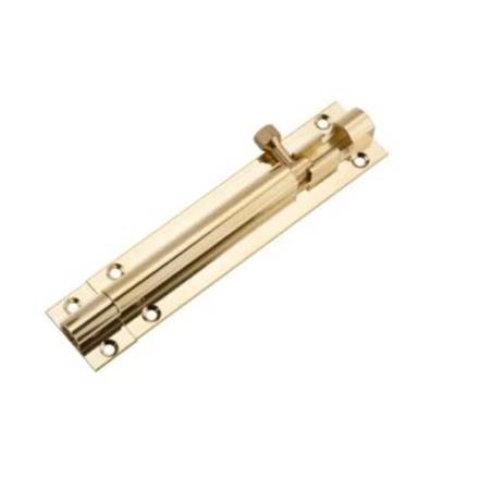 Frisco Straight Barrel Bolt 75mm Polished Brass