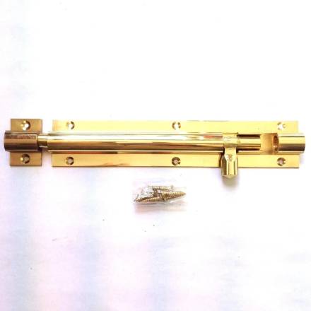 Frisco 200mm Polished Brass Heavy Barrel Bolt