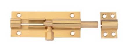 Frisco Eclipse Necked Barrel Bolt 150mm Polished Brass