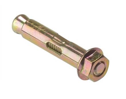 M8 x 15mm Plated Brass Sleeve Anchor (Pack of 6)