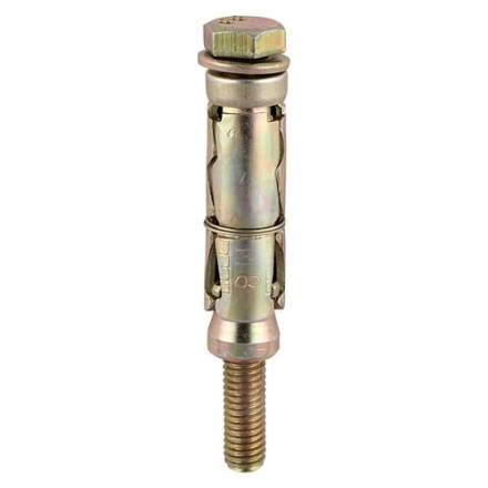 M10 x 30mm Polished Brass Shield Anchor (Pack of 4)