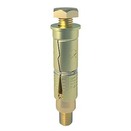 M10 x 30mm Polished Brass Shield Anchor (Pack of 4)