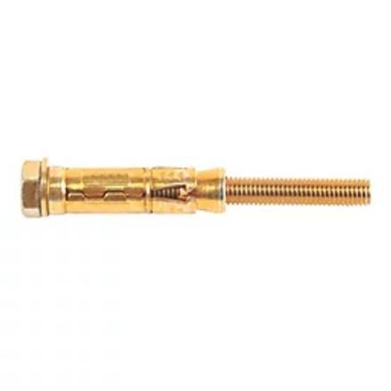 M12 x 50mm Polished Brass Shield Anchor (Pack of 2)
