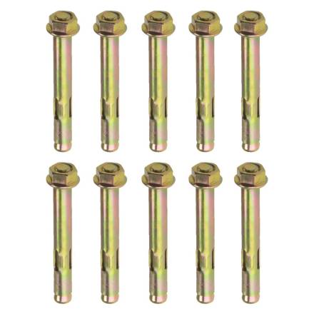 M10 x 100mm Hex Nut Sleeve Anchor Pack of 4