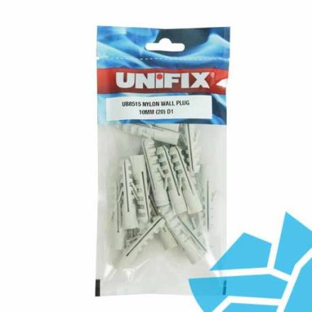 Nylon Wall Plug 10mm - Pack of 20