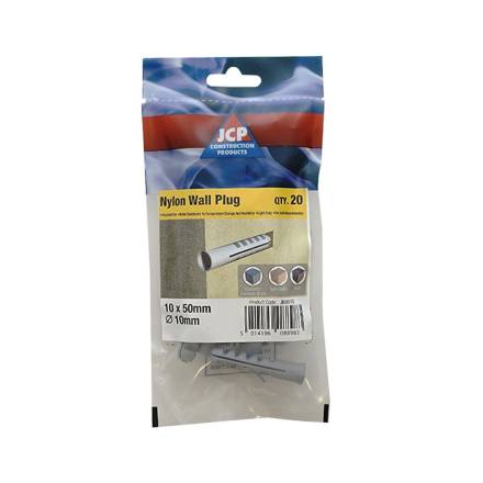 Nylon Wall Plug 10mm - Pack of 20