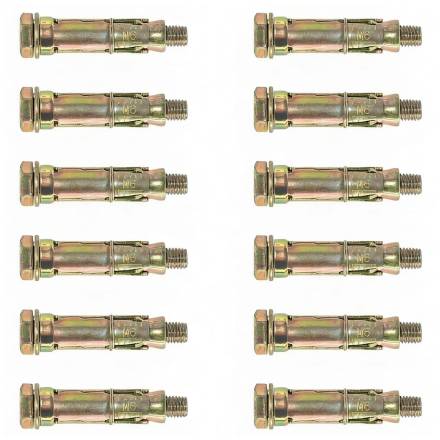 M6 x 60mm Wall Anchor Bolt (Pack of 10)