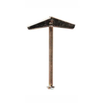 JCP Fixings Spring Toggle Complete With Screw M5 x 75mm Zinc and Yellow - Pack of 6