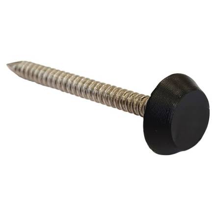 A4-316 Stainless Steel Black Polytop Head Pins 2.00 x 40mm (Pack of 25)