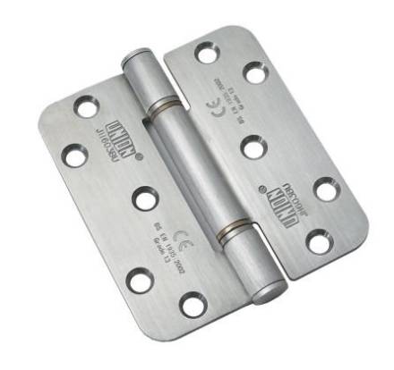 ASSA ABLOY UNION PowerLOAD 603 Bushed Bearing Butt Hinge Radius Corner BZP 100 x 88mm (Box of 20)