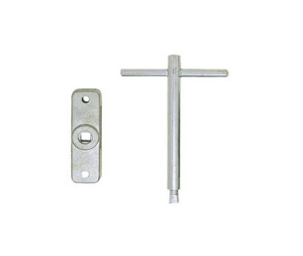 Frelan Hardware Jedo Rim Budget Lock and Key Nickel Plated - JL196NP