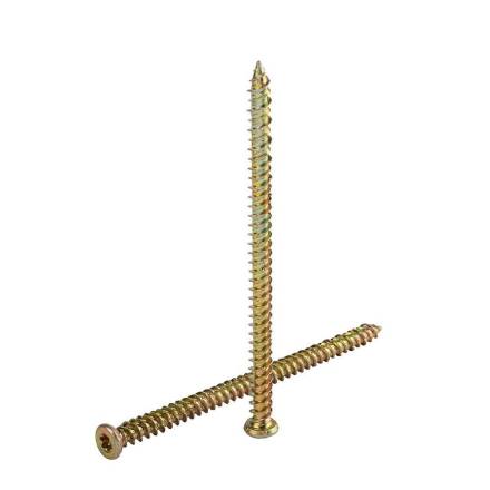 Concrete Screw Zinc Yellow 7.5 x 120mm (Box of 45)