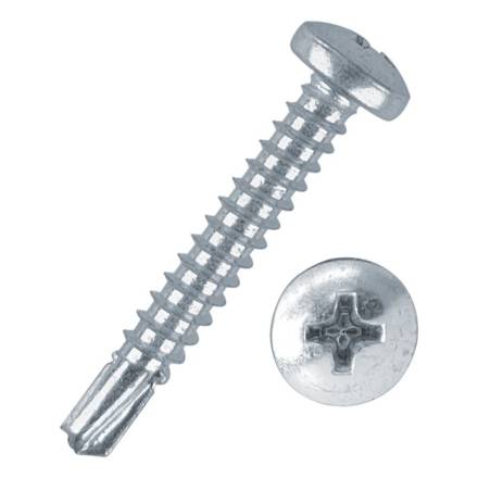 Metalfix Self-Drilling Screws Light Section DIN 7504K BZP 5.5 x 32mm Bag of 160