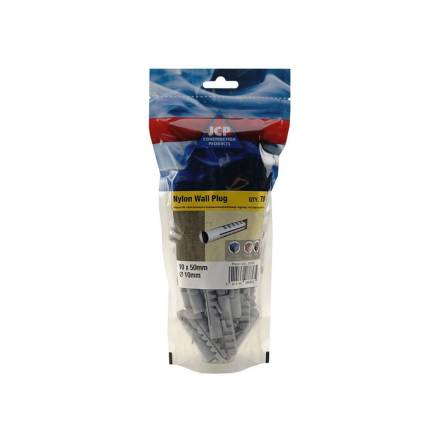 JCP Fixings Nylon Wall Plug 10 x 50mm (Bag of 70)
