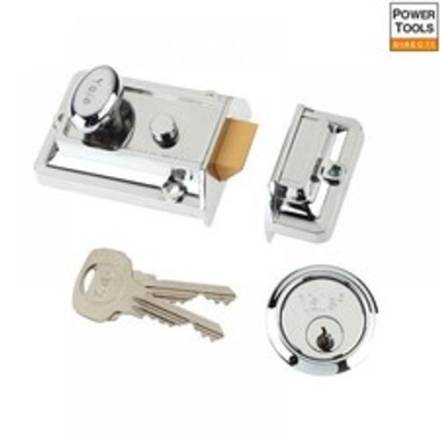 Yale P77 Traditional Chrome Nightlatch 60mm Backset
