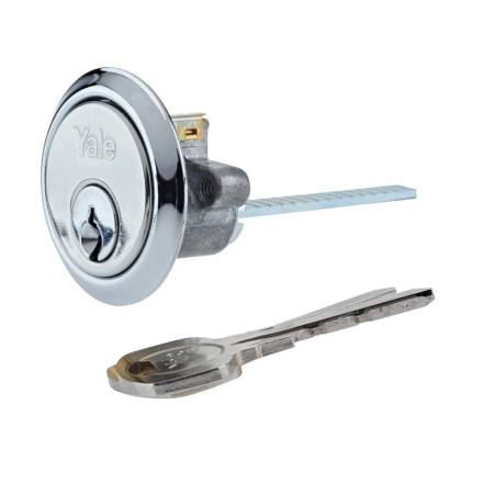 Assa Abloy Yale P1109 Replacement Rim Cylinder Chrome Plated