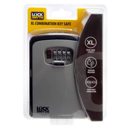 Locksmyth L2200032 XL Combination Key Safe Grey