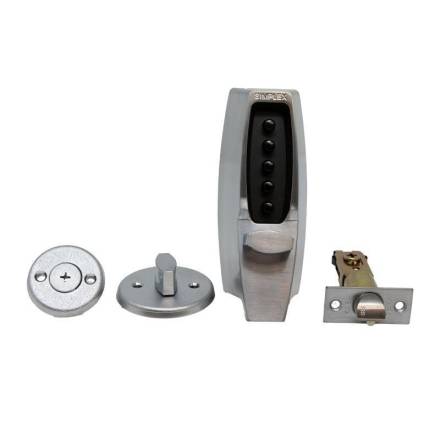 Kaba Simplex 7104 Satin Chrome Mechanical Digital Lock