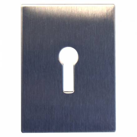 Souber Tools JE2 Self-Adhesive UK Escutcheon Stainless Steel 65mm x 47mm