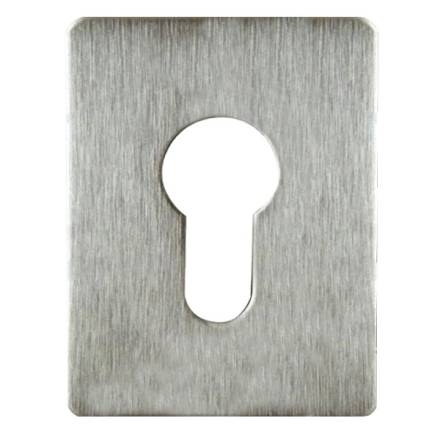 Souber Tools EE1 Self Adhesive Euro Escutcheon Satin Chrome