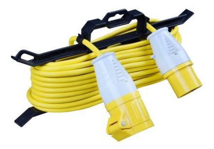 Luceco Masterplug LVIL15-MS 110V 16A 1-Gang Inline Extension Lead with Cable Tidy 15m