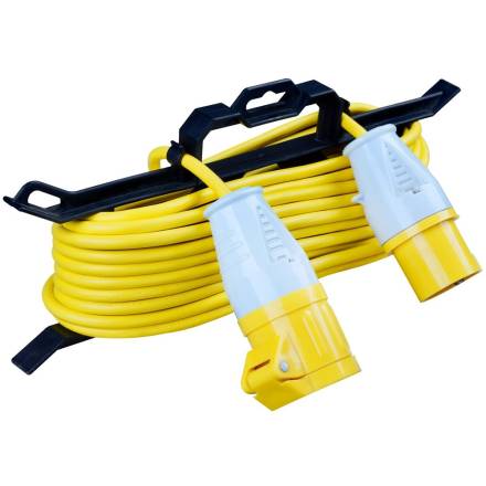 Luceco Masterplug LVIL15-MS 110V 16A 1-Gang Inline Extension Lead with Cable Tidy 15m