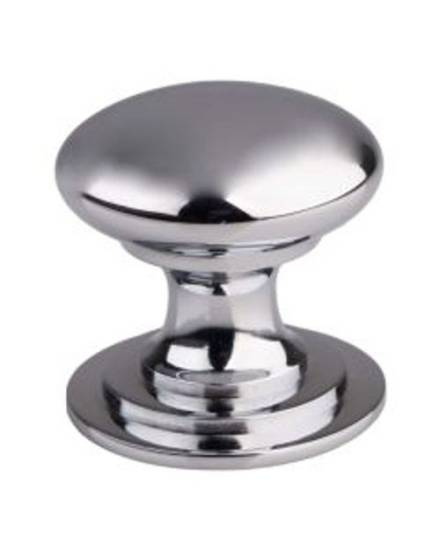 Carlisle Brass Fingertip Design Victorian Cupboard Knob 25mm Polished Chrome