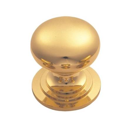 Carlisle Brass Victorian Cupboard Knob 25mm Polished Brass