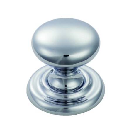 Carlisle Brass Victorian Cupboard Knob 32mm Polished Chrome