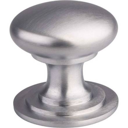 Carlisle Brass Victorian Cupboard Knob Satin Chrome 32mm (M47BSC)