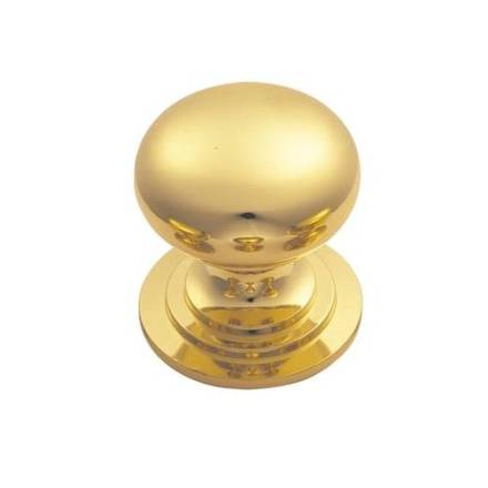 Carlisle Brass Victorian Cupboard Knob 32mm Polished Brass