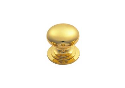 Carlisle Brass Victorian Cupboard Knob 32mm Polished Brass