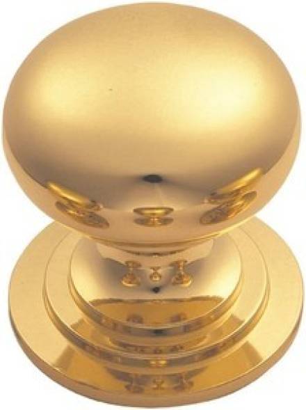Carlisle Brass M47C Victorian Cupboard Knob 38mm Polished Brass