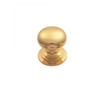 Carlisle Brass M47C Victorian Cupboard Knob 38mm Polished Brass
