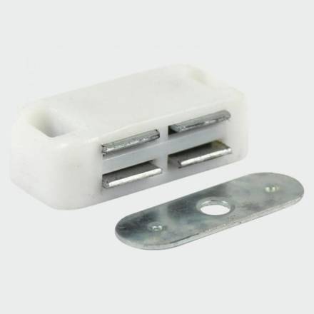 TIMCO Magnetic Catches White 4kg - Pack of 2 (MC4P)