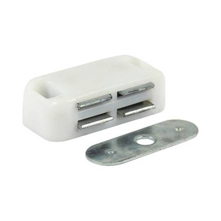 TIMCO Magnetic Catches White 4kg - Pack of 2 (MC4P)