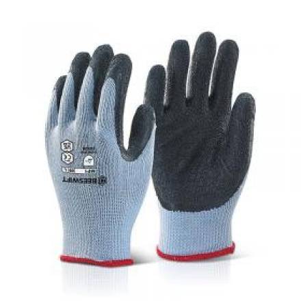Beeswift MP1 Multi-Purpose Latex Palm Coated Gloves Black Large