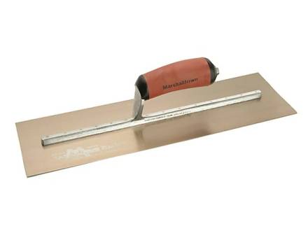 Marshalltown PermaShape Gold Stainless Steel Finishing Trowel DuraSoft Handle 16 x 5in