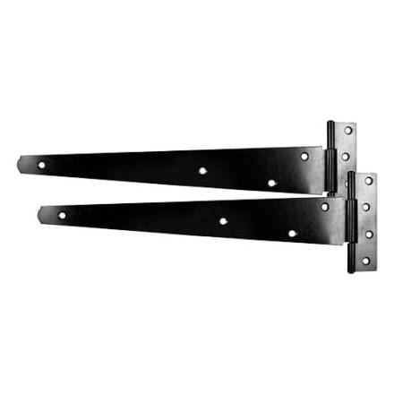 TIMCO Medium Tee Hinge Pair Epoxy Black 305mm (12")
