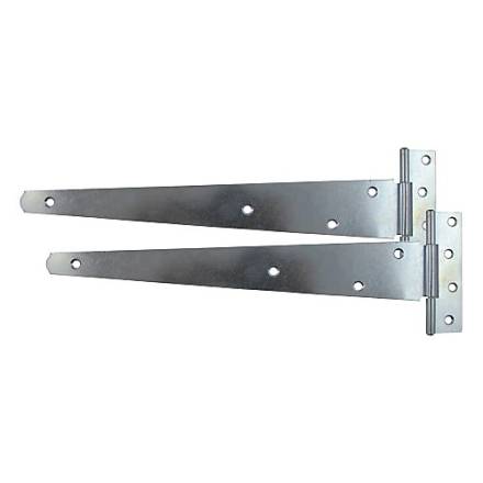 TIMCO Medium Tee Hinge Pair Zinc 12" (305mm) - Plain Bag